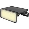 Velamp MAYA XL: Proiettore LED a carica solare 1600 lumen. Orientabile con rilevatore di movimento. Nero