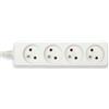 Velamp Multipresa francese 4x16A, cavo lungo 1m, H05VV-F3G1.0MM2, CE, NF