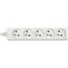 Velamp Multipresa francese 5x16A, cavo lungo 1m, H05VV-F3G1.0MM2, CE, NF