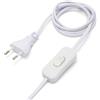 Velamp Prolunga con interruttore, 100+50cm, H03VVH2-F 2x0,75. Bianco