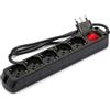 Velamp Multipresa 5 posti polivalenti schuko + 10/16a con interruttore cavo 1m e spina 16a