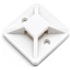VELAMP Supporti Adesivi per Fascette Bianche 19x19 mm, Set da 100 Pezzi, Base Adesiva per Cablaggio, Fermacavi Autoadesivi per O