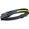 Velamp Torcia frontale LED ricaricabile 2 in 1 con sensore di movimento