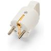 Velamp Spina Volante con anello, 2P+T, 10/16A, Multistandard Tedesco/Italiano e Standard Francia, Colore Bianco, 3500W max, 250V. Ideal