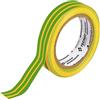 Tecnid Nastro isolante in PVC, spessore 0,13mm, 19mm x 25m. Giallo e verde