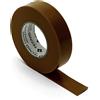 Tecnid Nastro isolante in PVC, spessore 0,13mm, 19mm x 25m. Marrone