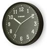Velamp GOLDIE 10: orologio da parete analogico al quarzo. Diametro 25cm. Nero