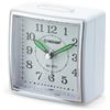 Velamp VIXEN: sveglia analogica al quarzo. Movimento silenzioso, luce e snooze. Bianco