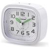 Velamp DASHER: sveglia analogica al quarzo. Movimento silenzioso, luce e snooze. Bianco