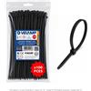 Velamp Fascette Stringicavo Nere 2,5x75mm, 100 Pezzi, Robuste, Resistenti UV per Cablaggi Industriali e Professionali