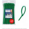 Velamp Fascette Stringicavo Verdi 3,5x140mm, 100 Pezzi, Robuste, Resistenti UV per Giardino, Piante e Cablaggi