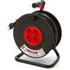Velamp Avvolgicavo Bricolage, 4 prese, cavo H05VV-F3G1.5MM2, 50M ,CE
