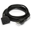 Velamp Prolunga 3 mt spina e presa 10a cavo 3g0,75 mm² nero