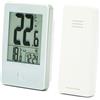 Velamp Termometro Ambiente Interno Esterno Wireless fino a 60m, Termometro Casa Con Sensore Temperatura, Termometro Per Esterni con oro