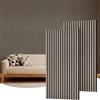 TONOR Pannelli Fonoassorbenti in Legno,Pannello Decorativi Mdf, Decorazioni Parete Interni, Boiserie Parete per Studio, Stanza, Camera da Letto, tv pareti,120x60-1.44㎡, 2 Pezzi, Grigio