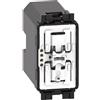 Bticino K4003CWI Comando Luci Wireless Connesso Living Now, per Accendere le Luci, Spegnerle e Regolarne l'Intensità con lo Smartphone o con Alexa, Siri e Google home, 1 Posto