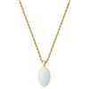 SAGAPÒ Collana donna gioielli s'agapò madame oro 14k pendente ovale