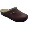 Fly Flot Aglie, Ciabatte Uomo in Pelle, Sottopiede in Pelle Scamosciato, Testa Di Moro, 42