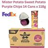 Mister Potato Dolce Patata Viola Patatine Originale Sapore 14 Barattoli X 118g