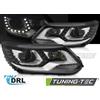 Tuning-Tec Coppia FARI ANTERIORI DRL LED NERI adatti a VW TIGUAN I 11-15 -LPVX23