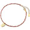 Hmzidz Bracciale Portafortuna Donna con Ciondoli Pendenti,Bracciale Argento 925 con Charms,Bracciale a Catena Donna Oro,Regali per Fidanzata Amica