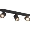 TopLight KORA FARETTO 3 LUCI NERO ATTACCO GU10 ORIENTABILE