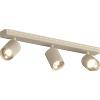 TopLight KORA FARETTO 3 LUCI SABBIA ATTACCO GU10 ORIENTABILE