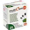 Multicare In Colesterolo Strisce Misurazione Colesterolo 25 Pezzi