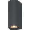 TopLight LIONE APPLIQUE BIEMISSIONE 2 LUCI GRIGIO ANTRACITE IP65 IK04 ATTACCO GU10 CONFEZIONE DA 20 PEZZI