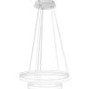TopLight MALIKA SOSPENSIONE 2 ANELLI 40+60 CM BIANCO LED CCT SWITCH 3000/4000/6000°K 70W 9109-9424LM CRI 90