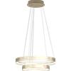 TopLight MALIKA SOSPENSIONE 2 ANELLI 40+60 CM ORO CHAMPAGNE LED CCT SWITCH 3000/4000/6000°K 70W 9109-9424LM CRI 90