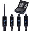 Tomshine Kit DMX 512 Wireless, 1 Trasmettitore e 3 Ricevitori a Batteria, Sistema 2.4G Touch, 20 Gruppi ID, XLR 3 Pin per Luci DJ Palco Discoteca Feste, incl. Custodia Protettiva