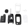 OTOTEC Alloggiamento chiave telecomando di ricambio per auto a 3 pulsanti danneggiato compatibile con Renault Kadjar Captur 2013-2018 accessorio di ricambio per chiave auto