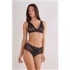 Intimissimi Culotte Brasiliana Vita Alta Sheer Glamour Nero