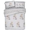 PELLECCHIA 1969 | Parure Copripiumino Matrimoniale 100% Cotone, Completo di Sacco 250x200cm e 2 Federe 52x82cm, Made in Italy Fantasia (Renna Beige/Grigio, Matrimoniale)