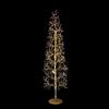 GIODICART Albero di Natale Faggio Slim 708 LED, Altezza 150 cm, Finitura Oro