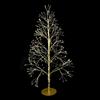 GIODICART Albero di Natale Faggio Classico 500 LED, Altezza 70 cm, Finitura Oro per Interni ed Esterni
