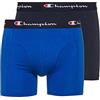 Champion Core X2, Boxer aderenti Uomo, Blu & Blu Marino, XXL