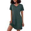 Marvmys Camicia da Notte Donna Cotone Manica Lunghe per Casa Casuale