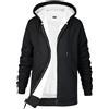 CityComfort Felpe con Cappuccio da Donna, Felpa Donna Invernale con Zip Foderata in Pile Sherpa, Abbigliamento Caldo e Morbido, 2 Tasche, S-XL