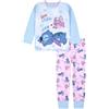 Disney Pigiama Bambina - Pigiama Stitch 6-14 Anni Pigiama Cotone Bambina Lungo Pigiamino Ragazza Stitch Originale (Blu, 9-10 Anni)
