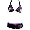RICHTRUE Set bikini due pezzi Y2K con scollo all'americana da donna, costume da bagno sexy, set da spiaggia, outfit estivo carino per uscire, in stile anni 2000, Viola, M