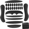 EXQUIMEUBLE Safety Helmet Inner Pads, Imbottiture Per Casco, Spugna Assorbente Sudore, Nero, 18 Punti Adesivi, Per Casco Di Sicurezza