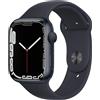 Apple Watch 7 Cell Midnight 45mm A2478 Black Silicon, Molto buono - Ricondiziona