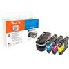 Peach Combi-Pack - confezione da 4 - nero, giallo, ciano, magenta - compatibile - rigenerato - cartuccia d'inchiostro (alternativa a: Brother LC229XXL, Brother LC225XL)
