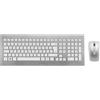 CHERRY DW 8000 - Set tastiera e mouse - senza fili - 2,4 GHz - Tedesco - bianco, argento