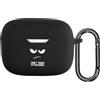 kwmobile Custodia protettiva kwmobile Design per JBL Tune 230 NC TWS / T230NC / T235NC - Custodia in TPU e silicone per custodia di ricarica delle cuffie - Custodia antiurto con moschettone