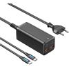 Vention Caricabatterie da parete Vention FBSBG-EU/ 2xUSB Type-C + cavo USB Type-C/ 2xUSB/ 100W