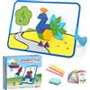 DR Commerce Puzzle magnetico Tangram per bambini, con 252 pezzi, ideale per l'educazione Montessori