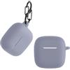 kwmobile Custodia protettiva kwmobile per Huawei FreeBuds SE2 / SE3 - Custodia in TPU e silicone per custodia di ricarica delle cuffie - Custodia antiurto con moschettone - Colore lavanda
